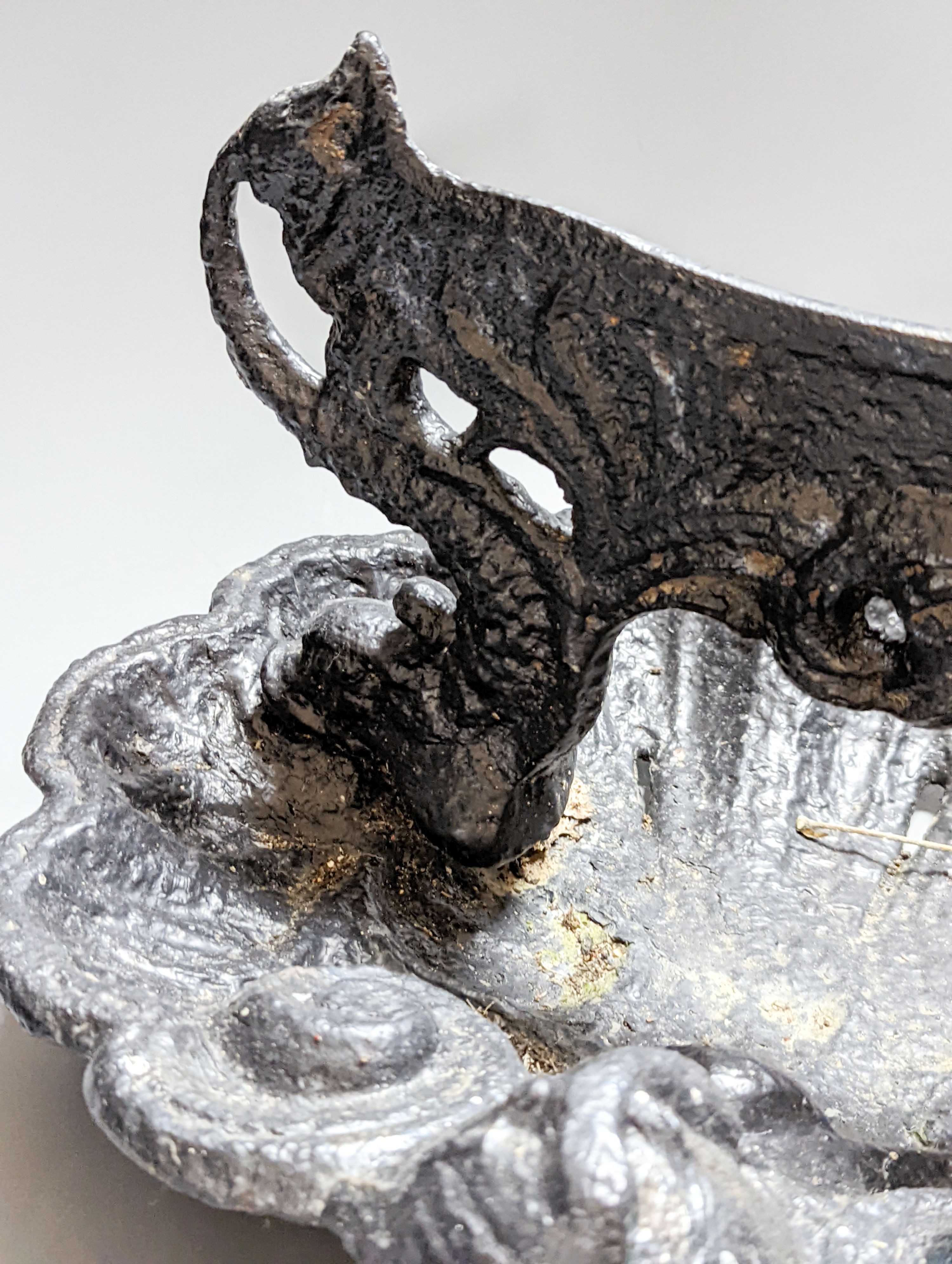 Victorian cast iron bootscraper 37cm